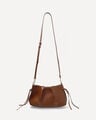 Bolso Caf&eacute; Cordones,CARAMELO
