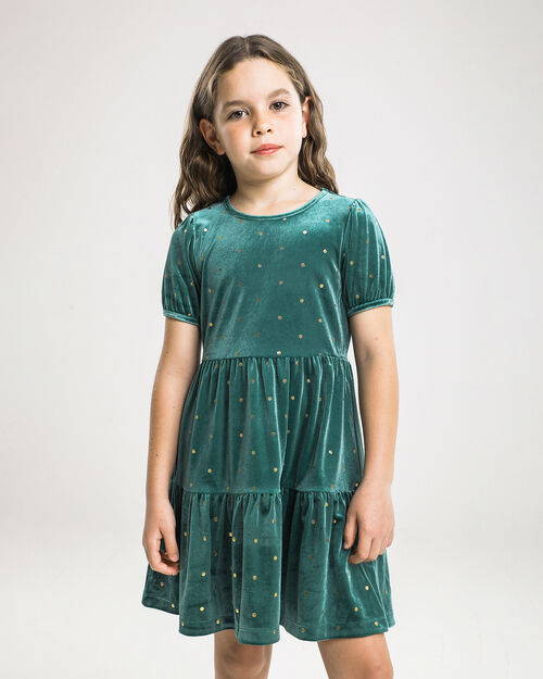 Vestido Corto Lunares