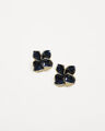 Aretes Negros Flor,NEGRO