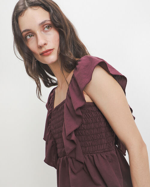 Blusa Peplum Rojo