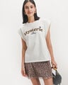 Playera Cropped Blanca,BLANCO