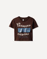 Playera Caf&eacute; Texto,CAFE