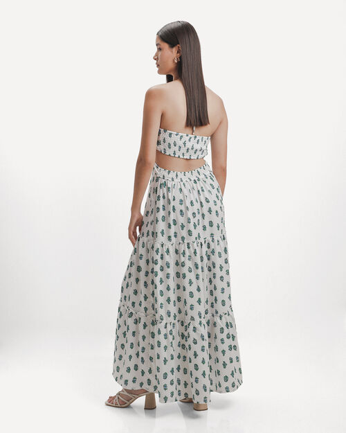 Vestido Halter Estampado