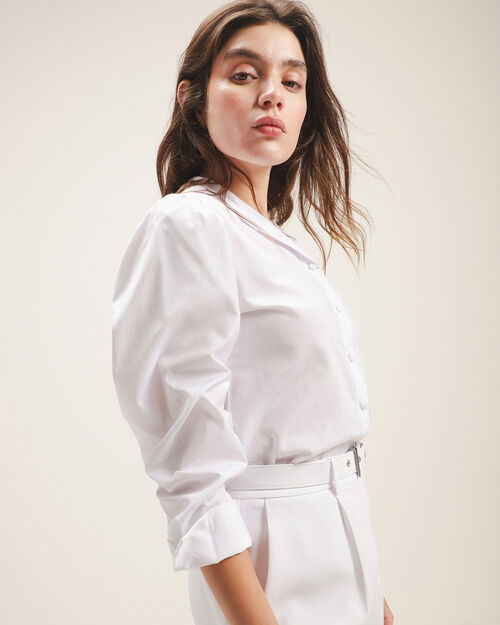 Camisa Blanca Manga Larga
