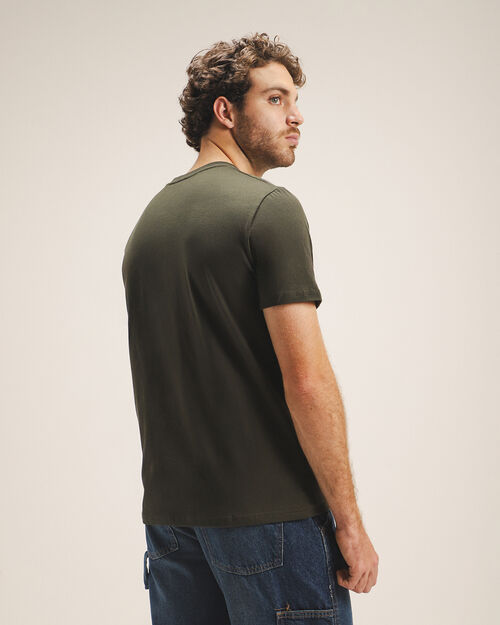 Playera Olivo Manga Corta
