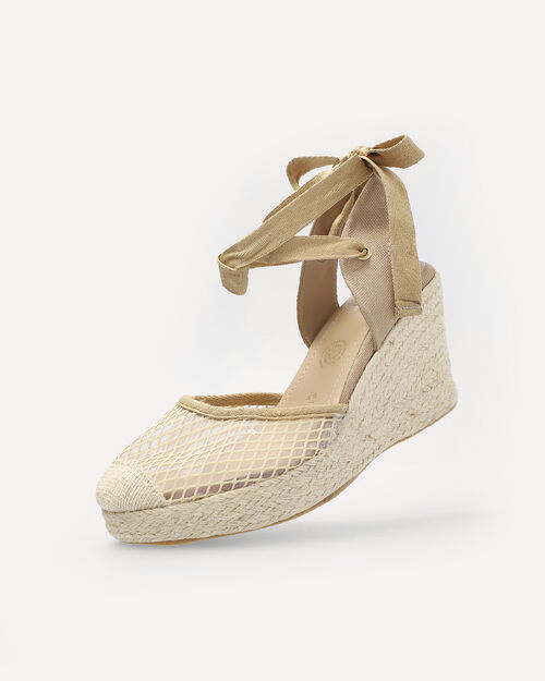 Alpargatas Beige Plataforma