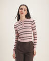 Polo Cropped Azul,ROSA CLARO