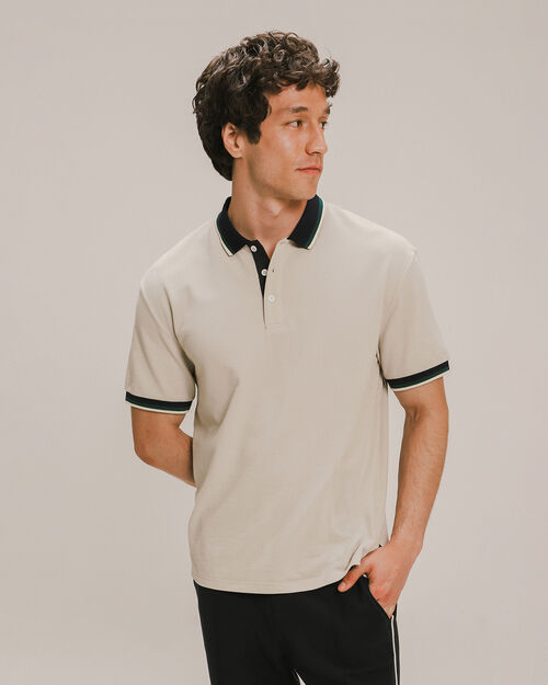 Polo Fit Regular Beige