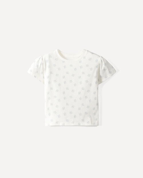 Playera Blanca Estampada