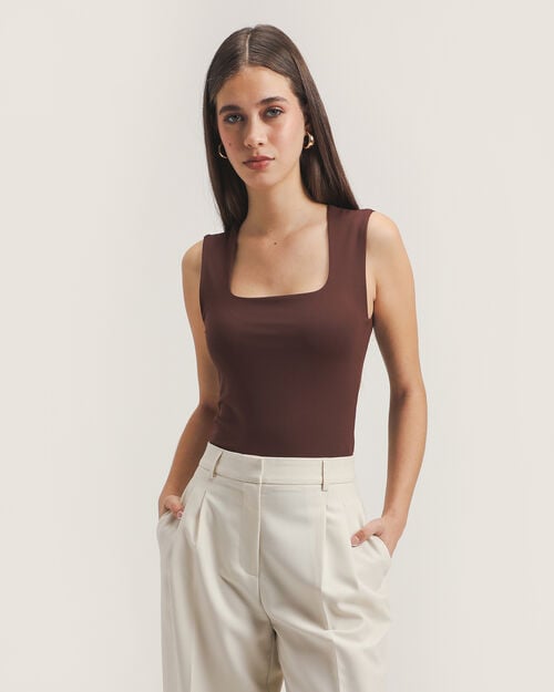 Body B&aacute;sico Caf&eacute;