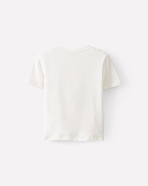 Playera Blanca Texto Gr&aacute;fico