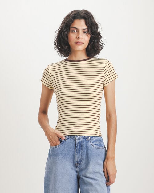 Playera Amarilla Rayas