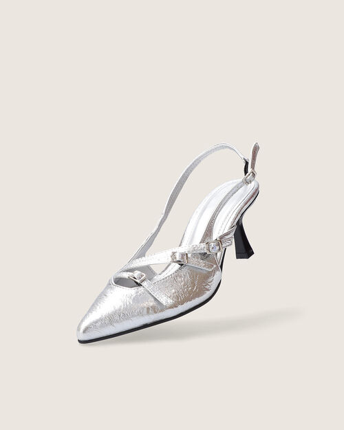 Zapato Kitten Plateado