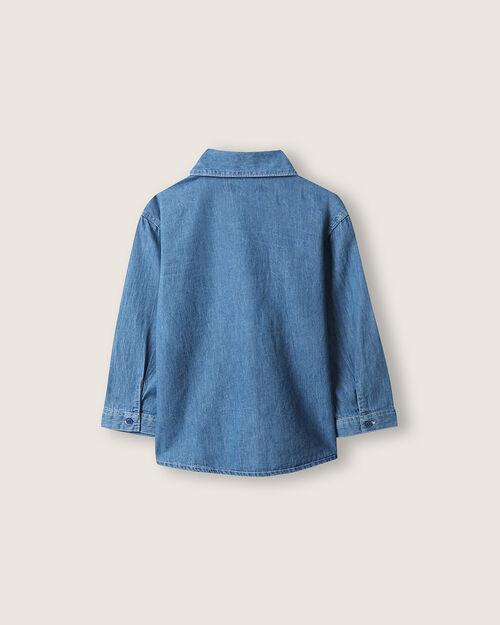 Camisa Manga Larga Azul