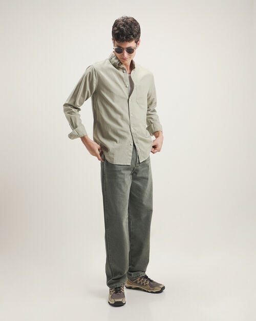 Camisa Fit Regular Verde