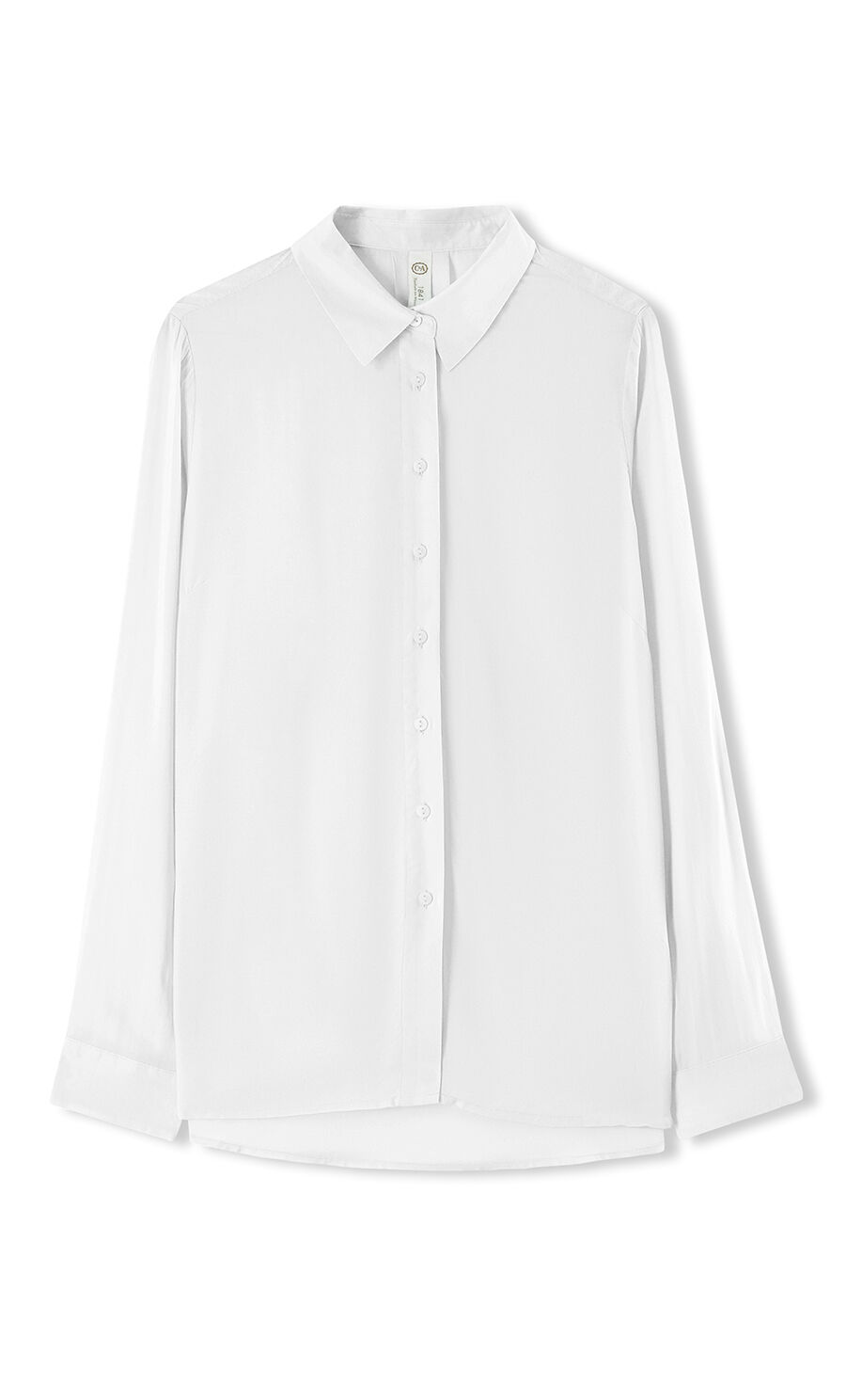 C&A Yessica Camisa de manga larga azul-blanco puro estilo cl\u00e1sico Moda Camisas de vestir Camisas de manga larga 