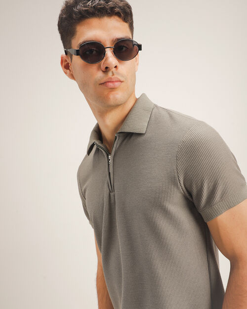 Polo Olivo Manga Corta