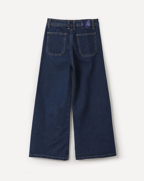 Wide Leg Jeans Marino