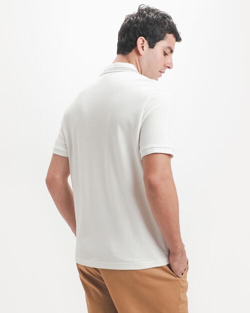 Polo Blanca Tejida