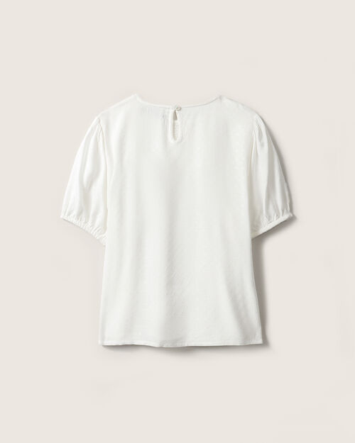 Blusa Blanca Manga Corta
