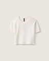 Crop Top Tejido Punto,BLANCO P1