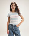 Crop Top Rayas Café,AZUL PASTEL