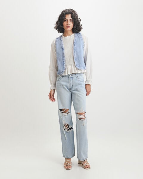 Jeans Straight Destrucciones