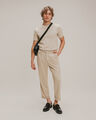 Playera Blanca Estampada,BEIGE