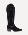 Bota Vaquera Aplicaciones,NEGRO