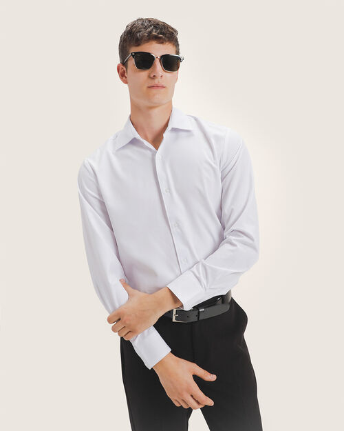 Camisa Blanca Manga Larga