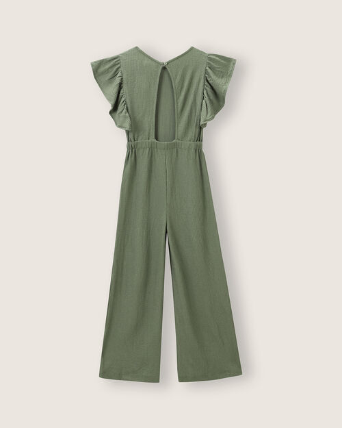 Jumpsuit Volantes Verde
