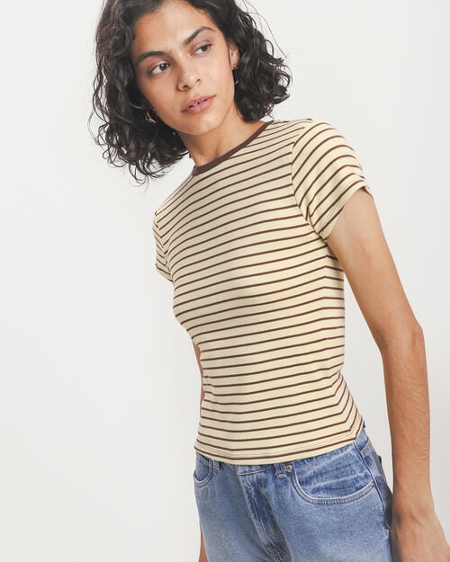 Playera Amarilla Rayas