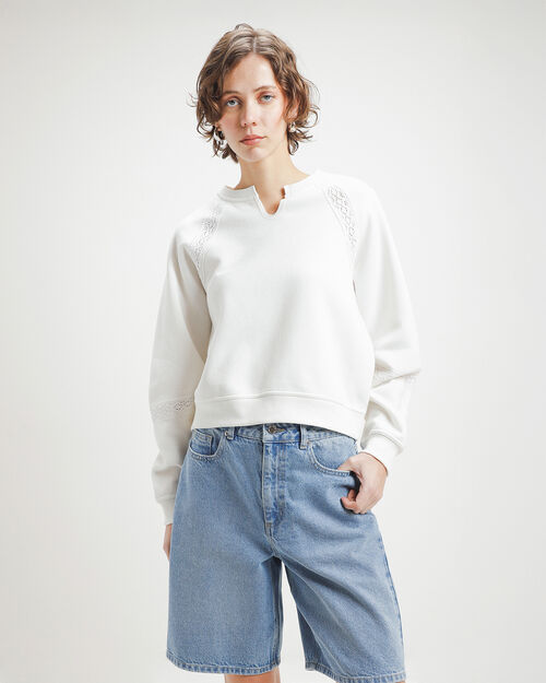Sudadera Relaxed Blanca