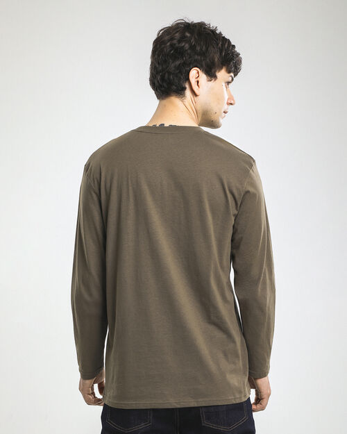 Playera Manga Larga Verde