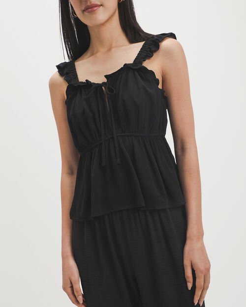 Blusa Negra Olanes