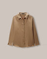 Camisa Manga Larga Animal Print,CAFE CLARO