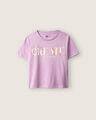 Playera Manga Corta Blanca,VIOLETA CLARO