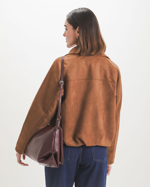 Chamarra Bomber Gamuza