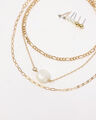 Collar Dorado Eslabones,AMARILLO OCRE