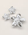 Pack Pinzas Flor,PLATEADO