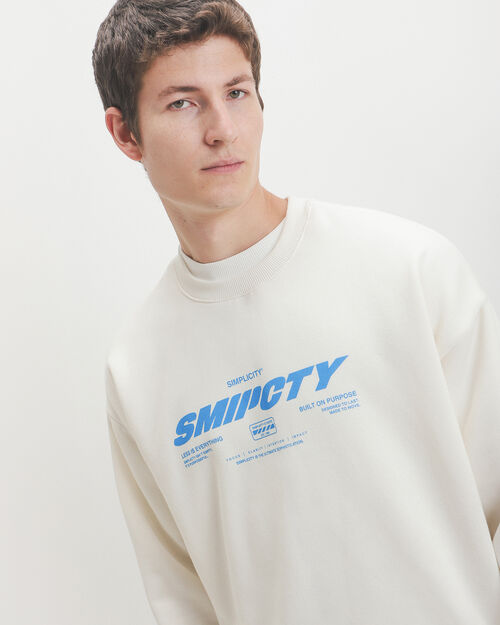 Sudadera Blanca Relaxed