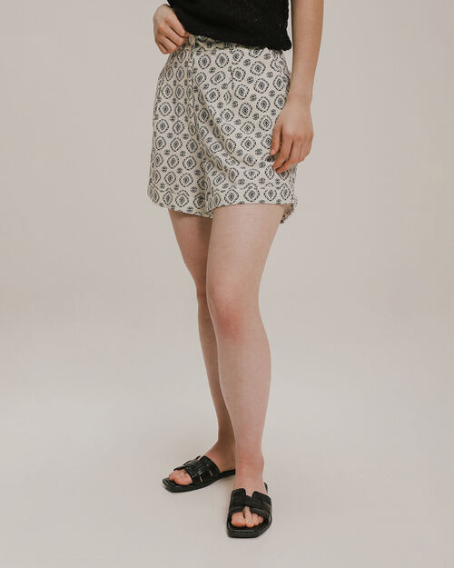 Short Beige Estampado
