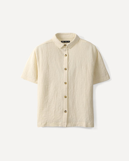 Camisa Estampada Beige
