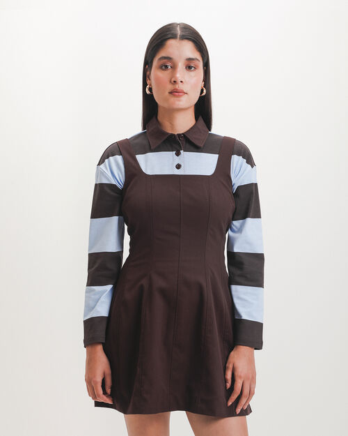 Vestido Mini Caf&eacute;