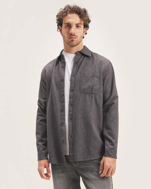 Camisa Manga Larga Gris