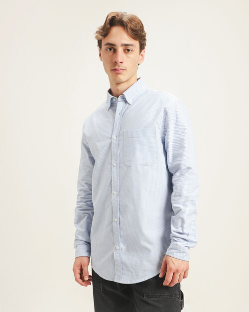 Camisa Fit Regular Azul