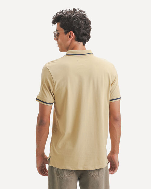 Polo Slim Caqui