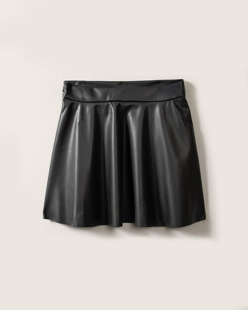 Falda Mini Efecto Piel