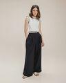 Pantalón Wide Leg Azul,AZUL MARINO