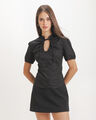 Blusa Negra Lazo,NEGRO